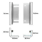 Guide Door Ali Adj Wall & Floor(A741)
