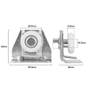 Trolley Assembly Adj Top Hung