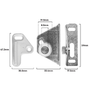 Trolley Assembly Adj Top Hung Set (B146)