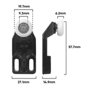 Hanger Screen Door Adj & Roller (C161)
