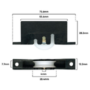 Carriage Screen Door Adj & Roller (C430)