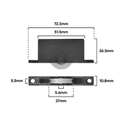 Carriage Screen Door Adj & Roller (C470)
