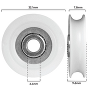 Roller 32mm dia 6.4mm Bore (D060)
