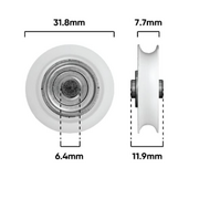 Roller 31mm dia 6.4mm Axle Short Axle Length(D145)