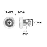 Roller 19mm dia Convex (D340)