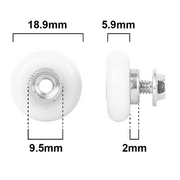 Roller 19mm dia Convex (D350)