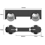 Twynball Steel Balls & Holder(D540)