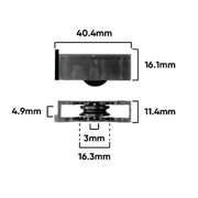 Window Carriage & Roller Set 16mm â 2 pack