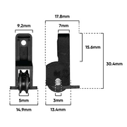 Carriage Window Adj & Roller suits Bradnam (E141)
