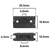 Car Window Adj & Roller Multilink Black (E200)
