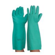 Pro Choice Green Nitrile Chemical Glove Length 45cm Medium Size 8
