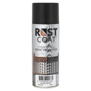 Rust Coat Epoxy Enamel Metal Protection Gloss Black 300gm