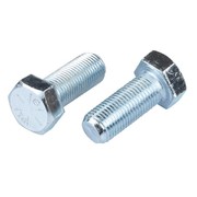 M10 x 40mm Hex Head Set Screw 8.8 Grade Zinc