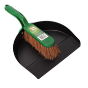 Sabco Premium Metal Dustpan & Brush Set Heavy Duty