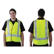 Yellow Day Night Safety Vest H Back Pattern Large