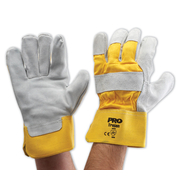 Pro Choice Yellow/Grey Work Gloves Leather