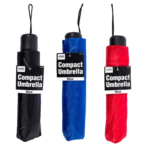 52cm Polka Dot Leather J Handle Umbrella