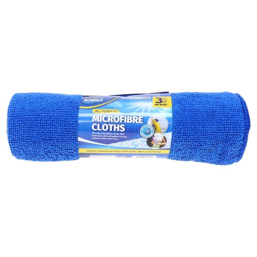 Microfibre Cloth 30cm x 40cm - 3pk 