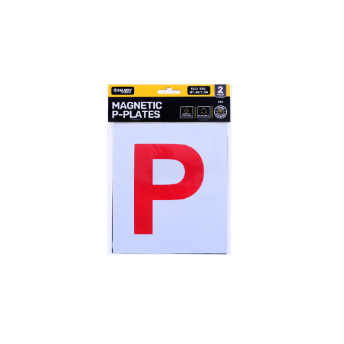 P Plate QLD Red Magnetic 2pk