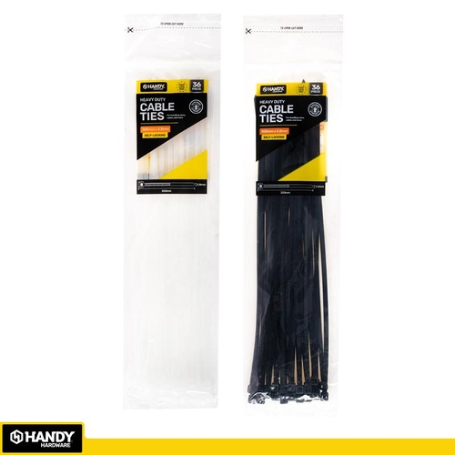 Cable Ties 300mm x 4.8mm  36pc
