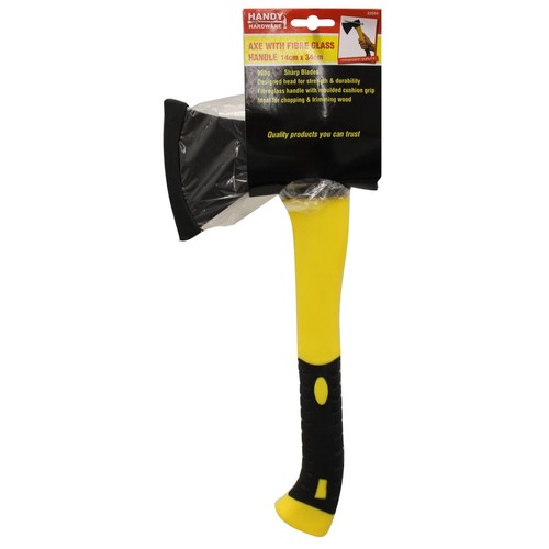 Handy Hardware 900g Axe With Fibre Glass Handle 14cm x 34cm