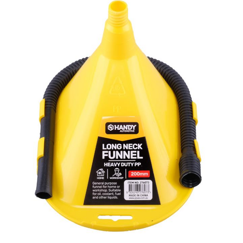 Funnel Long Neck 20cm x 13cm x 12.5cm Yellow & Black