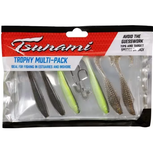 Tsumami Multi Pack Trophy Soft Plastic with Jighead