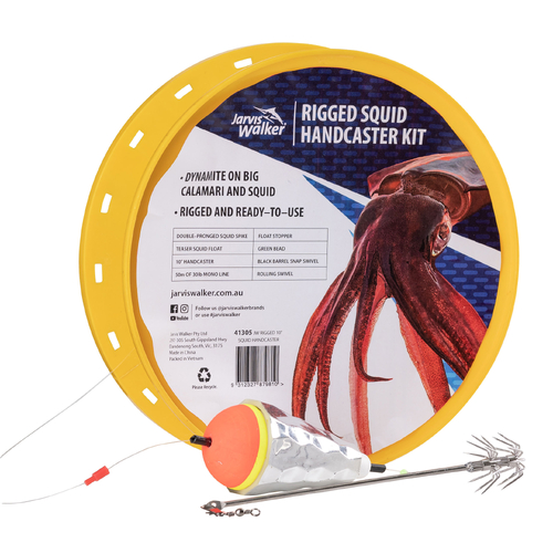 "Jarvis Walker Rigged 10"" Squid Handcaster Kit"