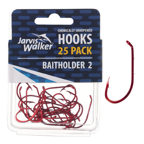 Jarvis Walker Baitholder Hook 25pc Value Pack Sz 2