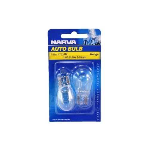 12V 21/5W T20 WEDGE BL (2)