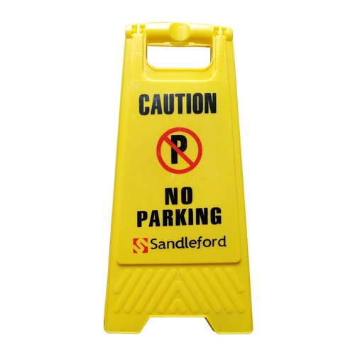 NO PARKING A FRAME SIGN