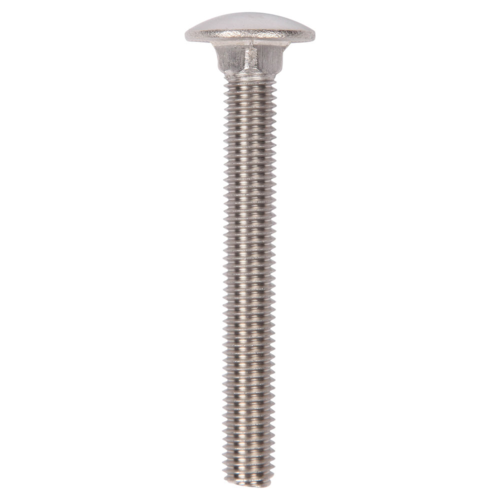 Cup Head Bolt & Nut 3/8 x 3" Zinc Plated