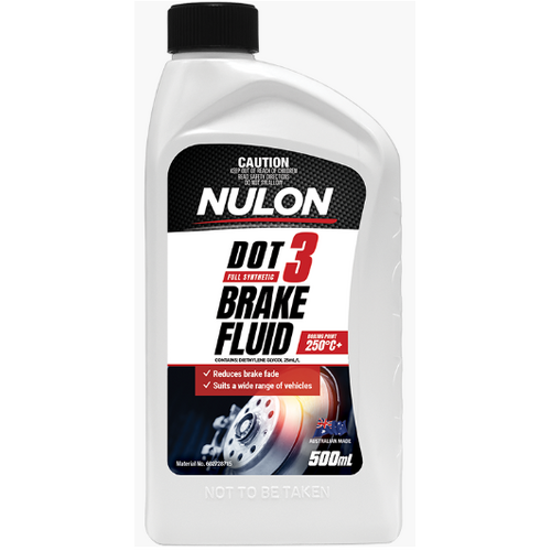 Nulon Brake Fluid DOT 3, 500ml