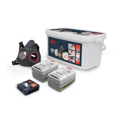 Force Typhoon 8 Half Mask Respirator Multi-Gas Kit With Abek1P2 Filters