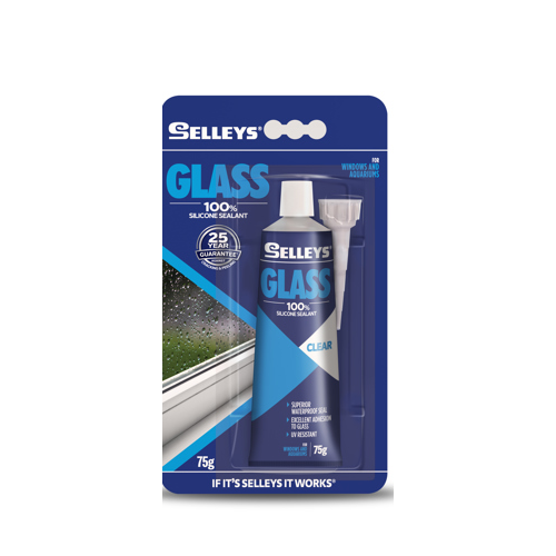 Selleys Clear Glass Silicone 75g