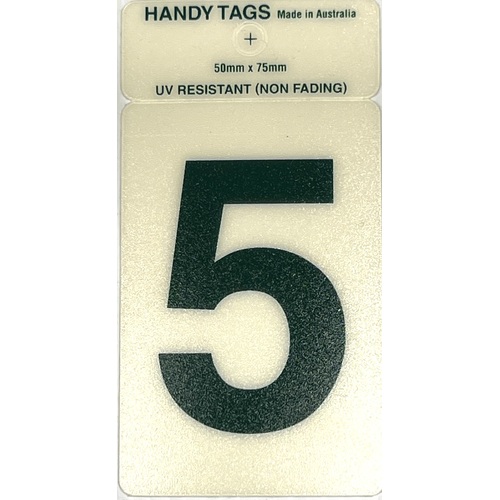 Self Adh Gr 50x75 Numeral - 5  (5)
