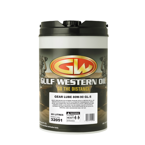 Gulf Western Gear Lube 80w90 Oil 20 Litre