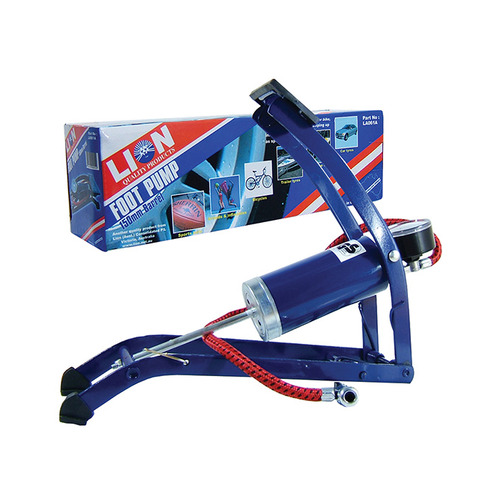 Foot Pump With Gauge, 150mm Barrell