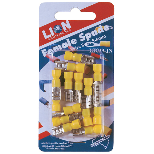 Terminals Female Blade Yellow
