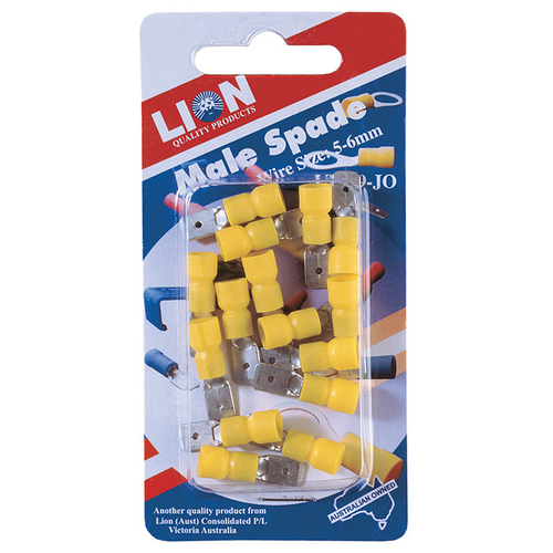 Terminals Male Blade Yellow