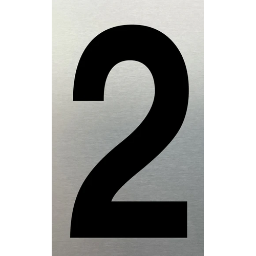 MARKIT SN NUMERAL NO.2 75MM BLACK