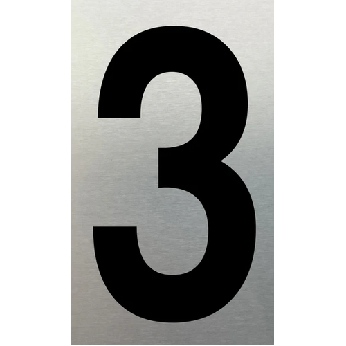 MARKIT SN NUMERAL NO. 3 75MM BLACK