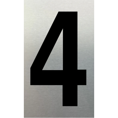 MARKIT SN NUMERAL NO. 4 75MM BLACK
