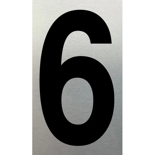 MARKIT SN NUMERAL NO. 6 75MM BLACK