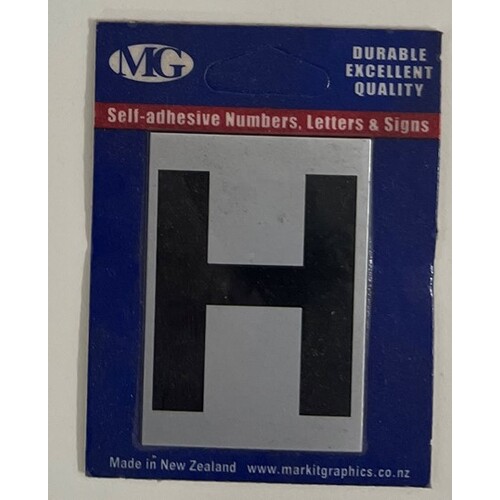 MARKIT 2LN LETTER 'H' 50MM