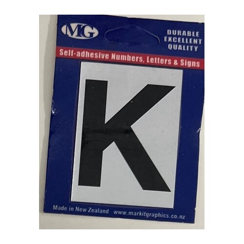 MARKIT 2LN LETTER 'K' 50MM