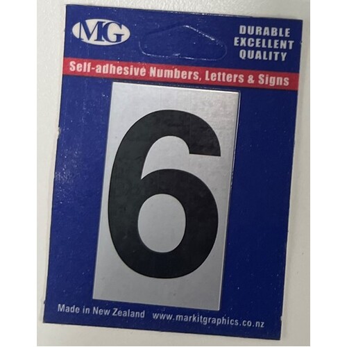 MARKIT 2LN NUMERAL NO. 6 50MM