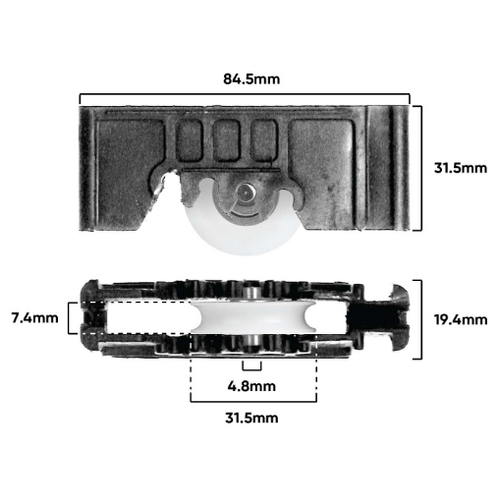 Carriage Slidding Door Adj & Roller 