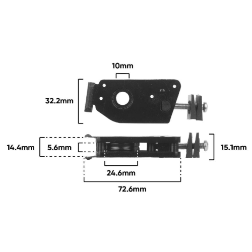 Carriage Sliding Door Adj & Roller suit Boral MK5C(A240)
