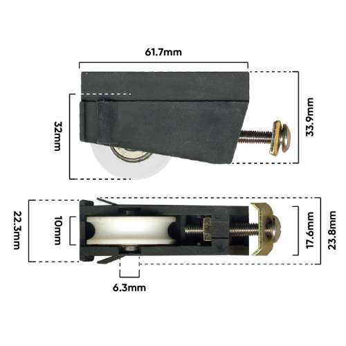 Carriage Sliding Door Adj & Roller (A310)